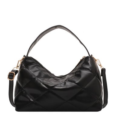 Dámska kabelka z umelej kože, dámska dizajnérska crossbody taška, mäkká jednofarebná luxusná dizajnová kabelka cez rameno