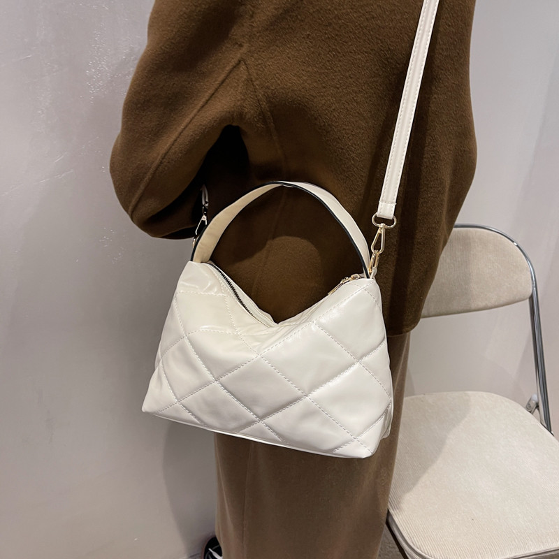 Dámska kabelka z umelej kože, dámska dizajnérska crossbody taška, mäkká jednofarebná luxusná dizajnová kabelka cez rameno