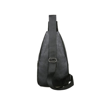 Ανδρική τσάντα στήθους Pu Νέα αδιάβροχη πολυλειτουργική τσάντα χιαστί Μόδα Κορεατική πολυχρηστική τσάντα ώμου