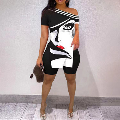 Κομψό γυναικείο κοστούμι παντελόνι με λοξό γιακά, Κομψό γυναικείο εμπριμέ μακρυμάνικο κοστούμι παντελόνι Γυναικείο Streetwear Vintage σετ δύο τεμαχίων