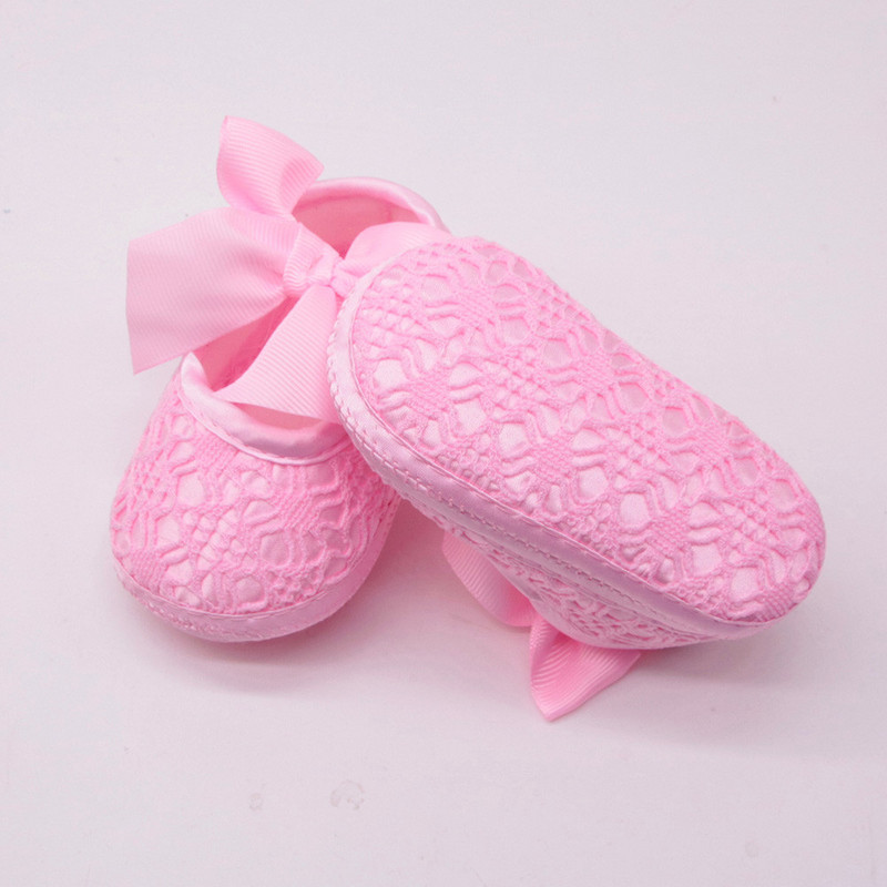Μαλακά παπούτσια για νεογέννητα κοριτσάκια με μαλακή σόλα, αντιολισθητικά παπούτσια παπιγιόν Παπούτσια κούνιας μαλακές σόλες Χαριτωμένα παιδικά αντιολισθητικά παπούτσια Princess