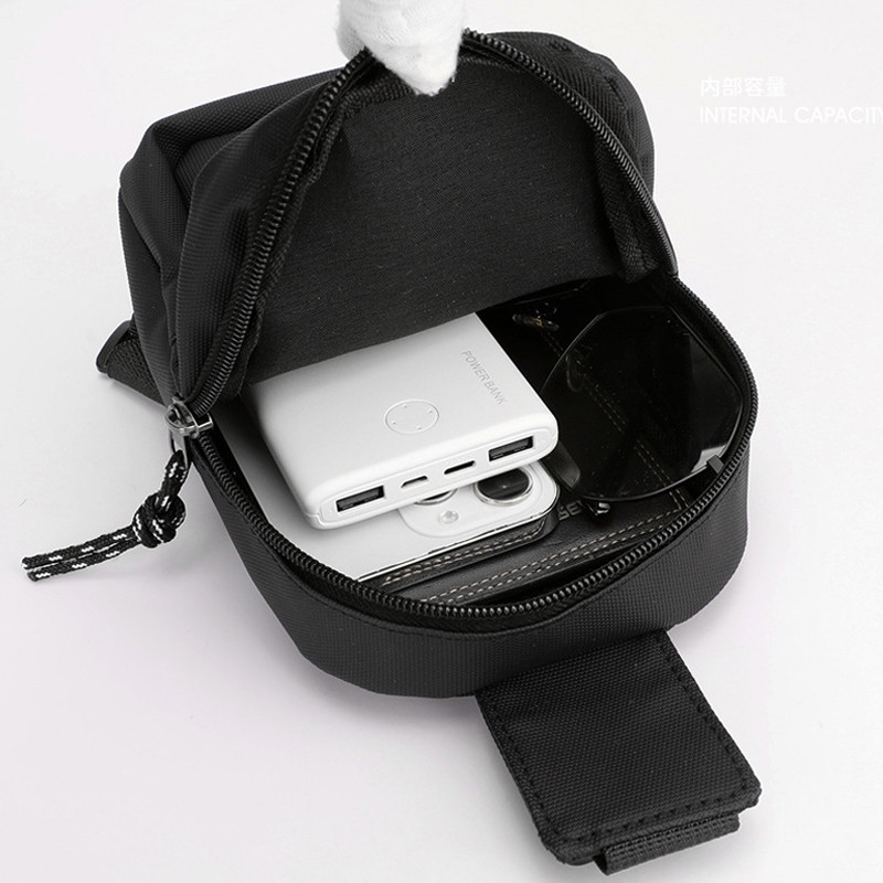 Trendovska muška torba za rame Ležerna putovanja na otvorenom Najlonske torbe preko ramena za prsa velikog kapaciteta Višenamjenska ulična muška torba Novo