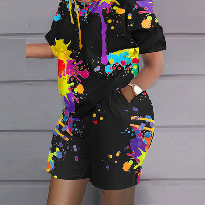 Dámska jarná jesenná dvojdielna súprava s voľnými nohavicami, ležérnym dámskym topom s dlhým rukávom a nohavicami