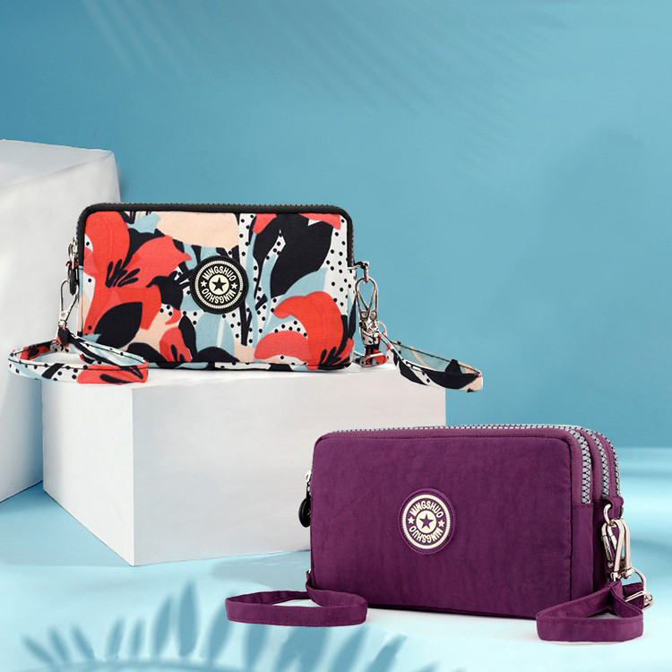 Modne torbe na rame Ženske troslojne torbice za mobilne telefone Jednostavna torbica za novčiće Vanjska ručna torbica za pohranu kozmetike