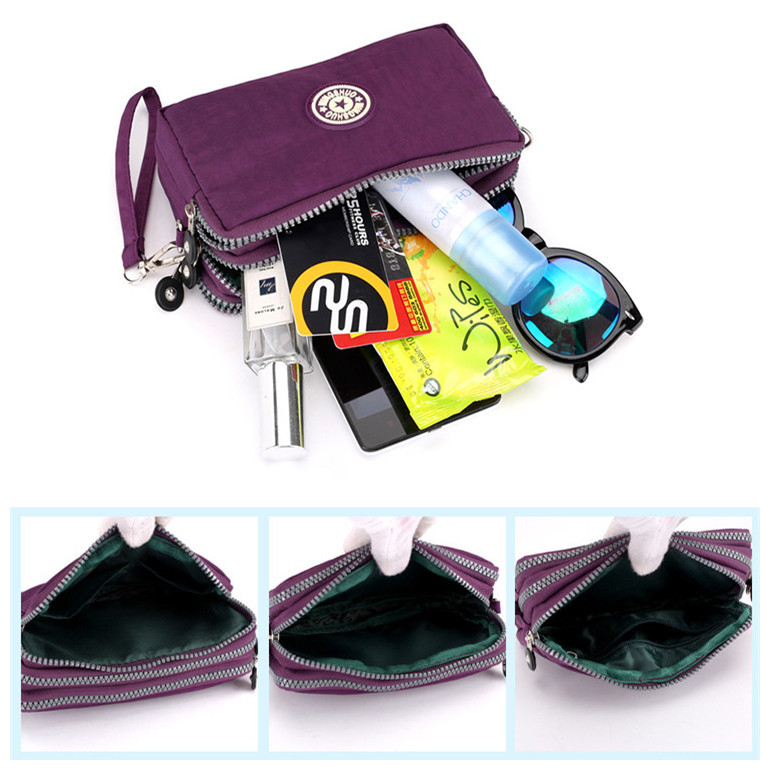 Modne torbe na rame Ženske troslojne torbice za mobilne telefone Jednostavna torbica za novčiće Vanjska ručna torbica za pohranu kozmetike