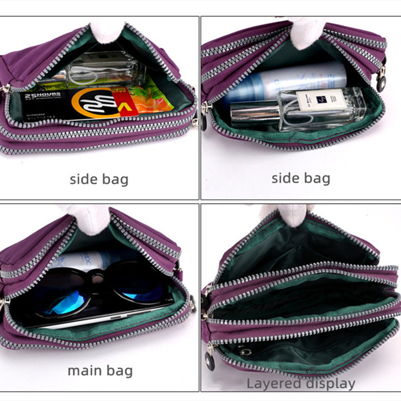 Modne torbe na rame Ženske troslojne torbice za mobilne telefone Jednostavna torbica za novčiće Vanjska ručna torbica za pohranu kozmetike