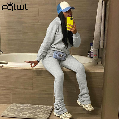 FQLWL tavaszi női 2 kétrészes készletek ruhák tréningruha, női, hosszú ujjú felső nadrág öltöny, rózsaszín, hozzáillő szettek 2021