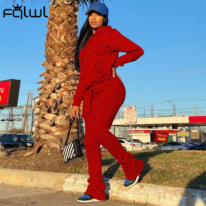 FQLWL tavaszi női 2 kétrészes készletek ruhák tréningruha, női, hosszú ujjú felső nadrág öltöny, rózsaszín, hozzáillő szettek 2021