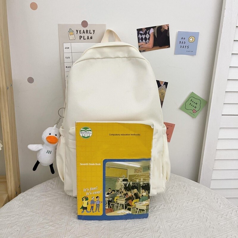 Σακίδιο πλάτης Μαλακό αδελφό μονόχρωμο Μαθητικό τσαντάκι μεγάλης χωρητικότητας 2022 Σχολική σεζόν Νέα τσάντα πλάτης για φοιτητές
