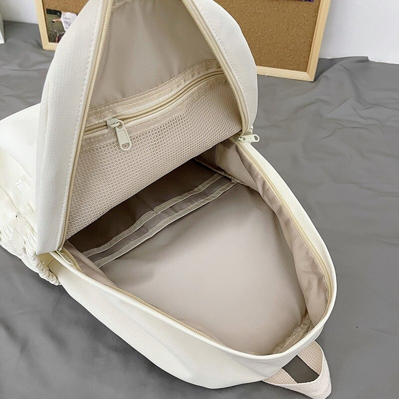 Σακίδιο πλάτης Μαλακό αδελφό μονόχρωμο Μαθητικό τσαντάκι μεγάλης χωρητικότητας 2022 Σχολική σεζόν Νέα τσάντα πλάτης για φοιτητές