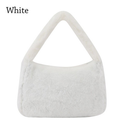 Módne mäkké plyšové ženy jeseň/zima rameno podpazušie taška kabelka peňaženka nadýchané totes