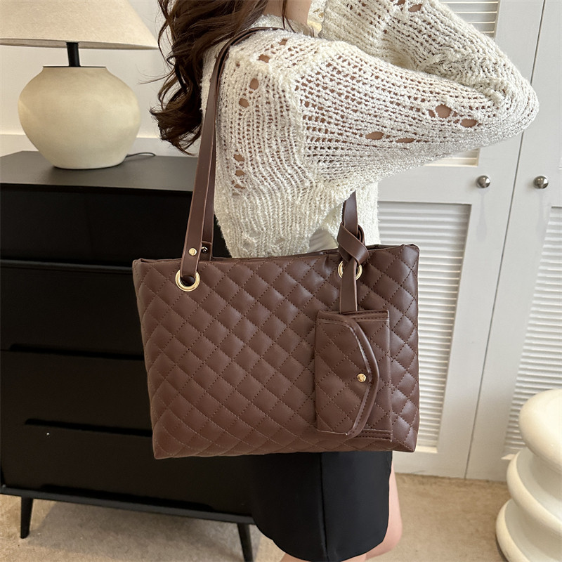 2 ks Dámska prešívaná kabelka cez rameno z PU kože, crossbody taška, vintage kabelka