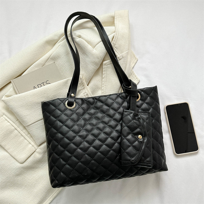 2 ks Dámska prešívaná kabelka cez rameno z PU kože, crossbody taška, vintage kabelka