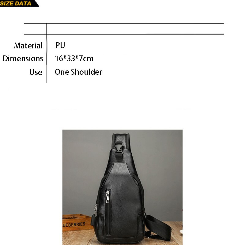 Νέα ανδρική τσάντα ιππασίας διπλής έλξης μεγάλης χωρητικότητας, μοντέρνα casual πόρπη χιαστί ώμου τσάντα στήθους