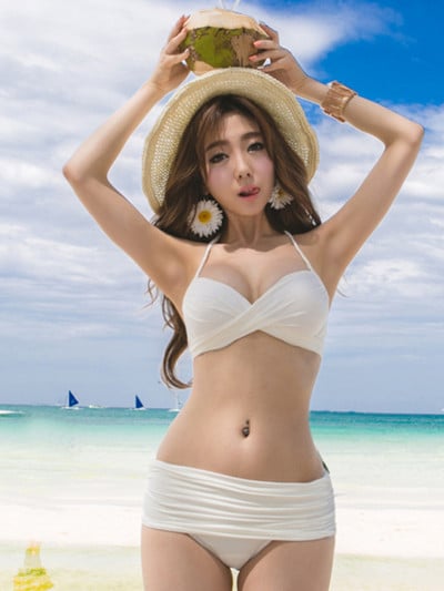 Καλοκαίρι Νέο Hot Spring Beach Είδη παραλίας Split Μαγιό Γυναικεία ιδιοσυγκρασία Hollow Out Sexy μαγιό Γυναικεία μαγιό σετ μπικίνι