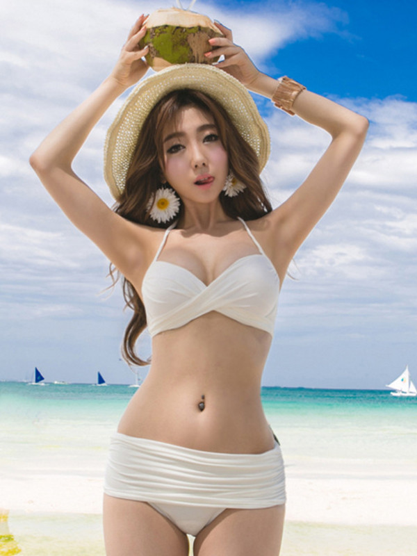 Καλοκαίρι Νέο Hot Spring Beach Είδη παραλίας Split Μαγιό Γυναικεία ιδιοσυγκρασία Hollow Out Sexy μαγιό Γυναικεία μαγιό σετ μπικίνι