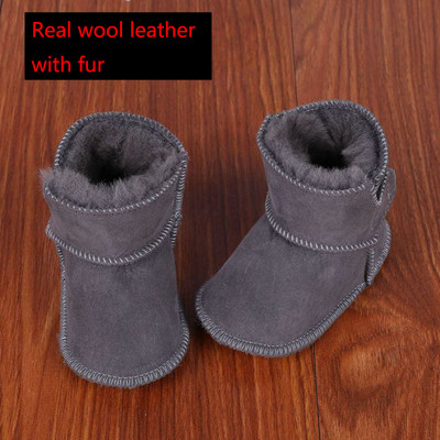 πρώτο παπούτσι walker χειμερινές μπότες μωρού Γνήσιο δέρμα μαλλί γούνα για νήπια κοριτσάκια μαλακά παπούτσια μοκασίνια βελούδινα μποτάκια για μωρά από δέρμα προβάτου