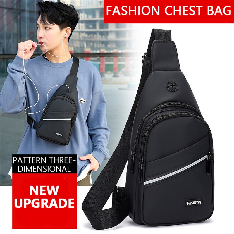 Ανδρικές τσάντες ταξιδιού USB Τσάντα στήθους Designer Messenger Τσάντες χιαστί Αδιάβροχη τσάντα ώμου Διαγώνιο πακέτο Sports Back Pack