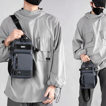 2023 Fashion Man Μικρή τσάντα στήθους Τηλεφωνική τσέπη σταυρωτό σώμα ώμου Fanny Pack Ανδρική τσάντα για εξωτερικό λαιμό χιαστί τσάντες γυμναστικής