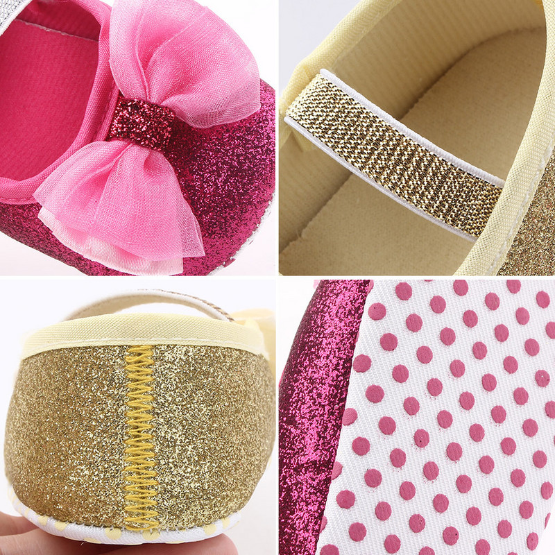 Dječje cipele Mekani potplati cipele za malu djecu mašna cipele za princeze haljine neklizajuće cipele novorođenče cipele za djevojčice