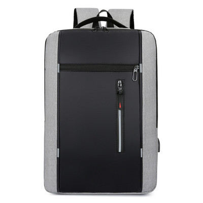 Rucsac de afaceri impermeabil pentru bărbați Rucsacuri de școală cu USB Rucsac pentru laptop de 15,6 inchi Rucsac de mare capacitate pentru bărbați Genți de rucsac
