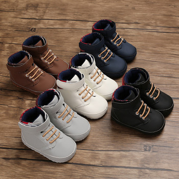 Обувки за новородено Бебешки кафяви тематични многоцветни обувки за момчета и момичета Ежедневни маратонки Мека подметка Нехлъзгащи се обувки за малки деца First Walkers