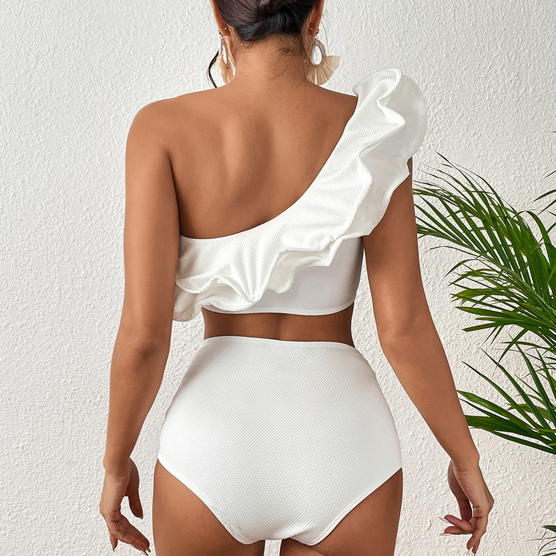 Set de bikini cu talie înaltă, nou, 2023, cu volane