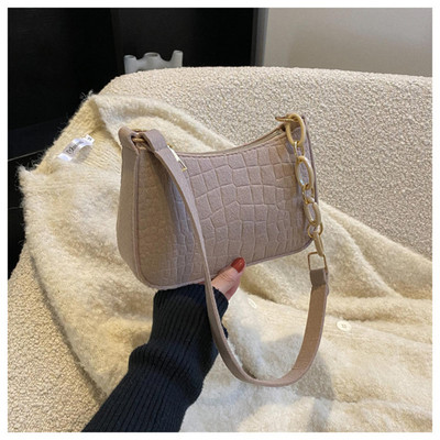 Trendová kabelka z umelej kože, módne dámske kabelky cez rameno, jednofarebná, všestranná, s malou rukoväťou, podpazušná, dropshipping