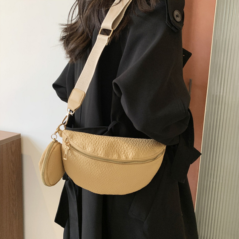 Ženska torba za remen modne marke Visokokvalitetna kožna torbica za novčiće Ženske torbice oko struka Dizajnerska torba za prsa preko ramena