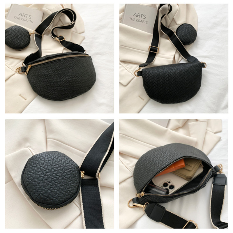 Ženska torba za remen modne marke Visokokvalitetna kožna torbica za novčiće Ženske torbice oko struka Dizajnerska torba za prsa preko ramena