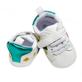 Nové módne topánky pre novorodencov, chlapčeka a dievčatka, ležérne, protišmykové, priedušné, modro-biele, v štýle včely pre dojčatá a batoľatá.