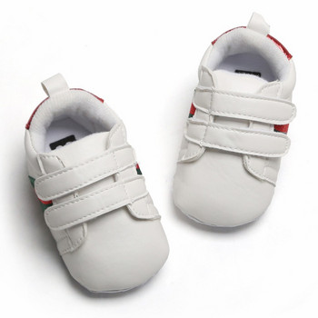 Новопристигнали модни обувки за новородени момчета и момичета Ежедневни обувки с меко дъно, нехлъзгащи се, дишащи, сини, бели, обувки в стил пчела, обувки за малко дете
