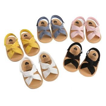 Дишащи летни сандали за бебета и момичета, малки деца в прост стил, едноцветни обувки с мека подметка, външни и вътрешни обувки Prewalker