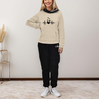 Kompleti sportske trenirke Ženska 2-dijelna odjeća Dugi rukavi Duge hlače Trenirke Sportske trenirke Puloveri Odjevne hlače