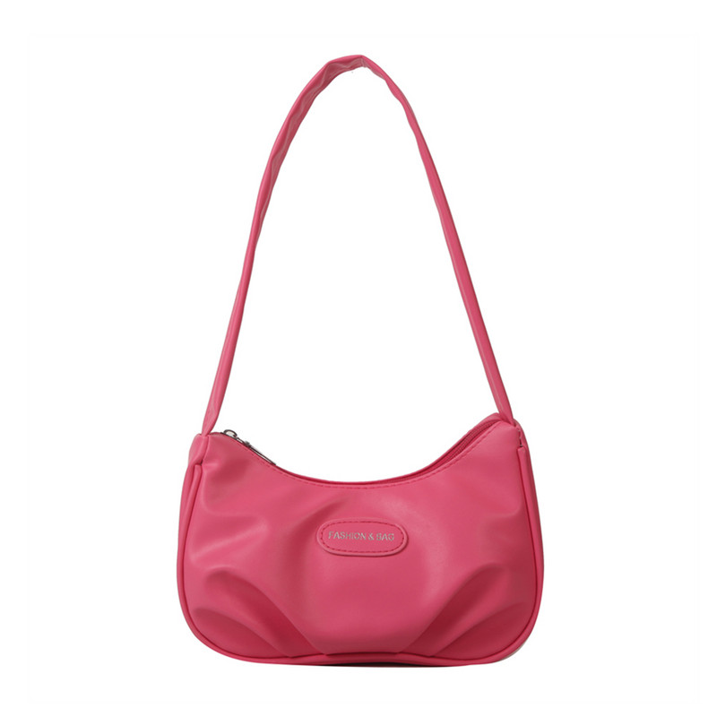 Genți de umăr mici pentru femei Închidere cu fermoar Genți de mână Hobo din piele Poșetă sub braț Poșete ușoare și pline Poșeta de ambreiaj