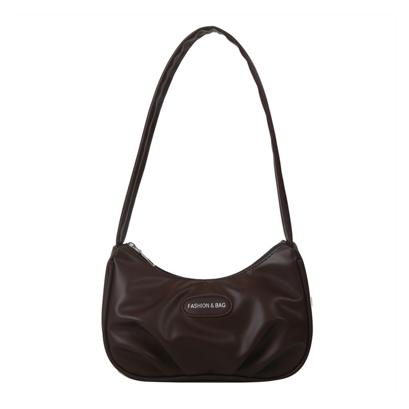 Genți de umăr mici pentru femei Închidere cu fermoar Genți de mână Hobo din piele Poșetă sub braț Poșete ușoare și pline Poșeta de ambreiaj