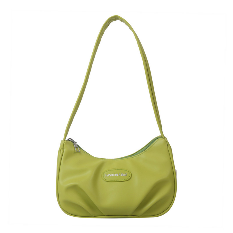 Genți de umăr mici pentru femei Închidere cu fermoar Genți de mână Hobo din piele Poșetă sub braț Poșete ușoare și pline Poșeta de ambreiaj