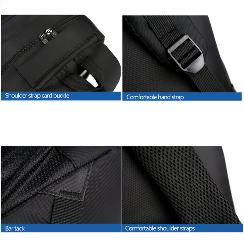 Pánsky batoh na notebook s USB nabíjacím portom, vodotesný cestovný batoh, školská taška, 15” počítačová taška, vodotesný batoh