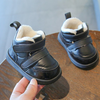 Зимни бебета, момичета, момчета, ботуши за сняг, детски обувки за малки деца, топли плюшени детски ботуши на открито, детски обувки с мека подметка, противоплъзгащи се детски обувки
