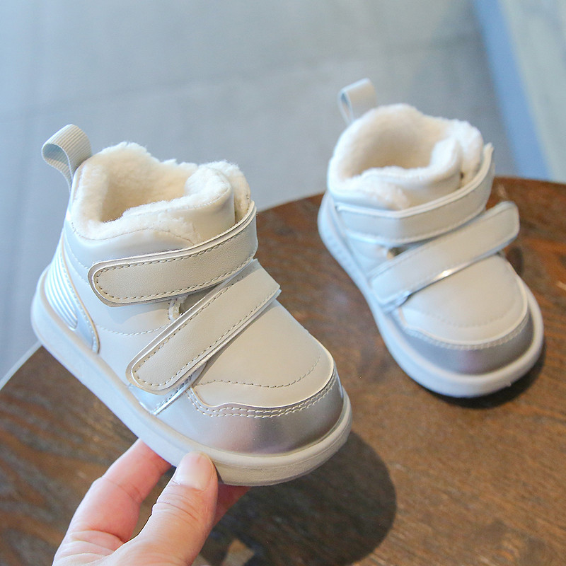 Talvised beebid, tüdrukud, poisid, lumesaapad väikelaste väikelaste jalanõud, soojad plüüsid lastele õuesaapad, pehme tallaga libisemisvastased lastejalatsid