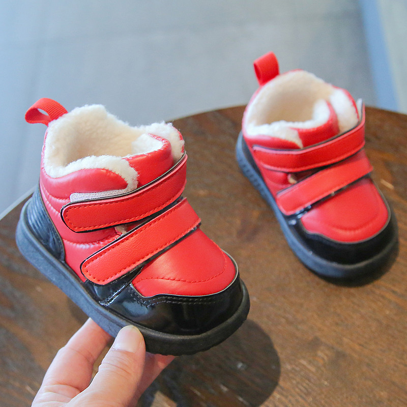 Talvised beebid, tüdrukud, poisid, lumesaapad väikelaste väikelaste jalanõud, soojad plüüsid lastele õuesaapad, pehme tallaga libisemisvastased lastejalatsid