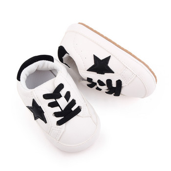 0~18M Бебешки обувки Класически маратонки Новородени Гумени меки подметки Спортни бебета Момчета Момичета Първи обувки за прохождане Противопоплъзгащи се обувки