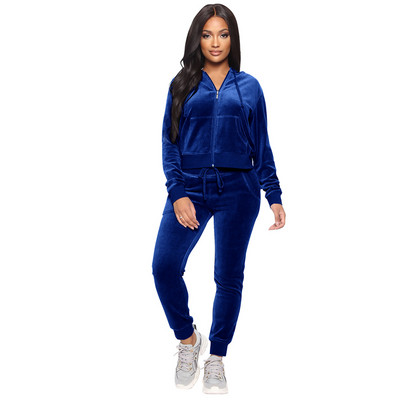 Nova ženska trenirka Baršunasti dvodijelni set Waman Hoodies Trenirka Trenerke Joggers Sportske hlače Odijela Femme Outfits Trenirke