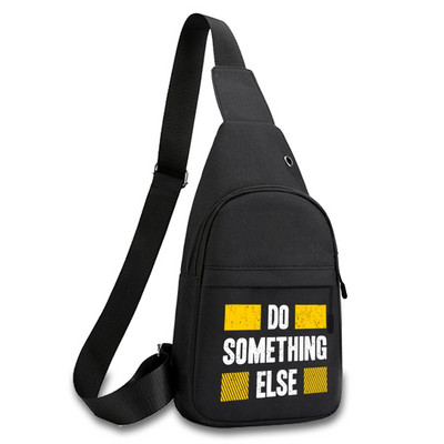 Fashion Phrase Series Prsna torba 2023. Novi ruksak preko ramena Torba na rame Putna muška dnevna ruksak Torba oko struka Unisex torbica za ključeve