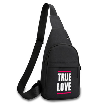 Fashion Phrase Series Prsna torba 2023. Novi ruksak preko ramena Torba na rame Putna muška dnevna ruksak Torba oko struka Unisex torbica za ključeve