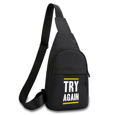 Fashion Phrase Series Prsna torba 2023. Novi ruksak preko ramena Torba na rame Putna muška dnevna ruksak Torba oko struka Unisex torbica za ključeve