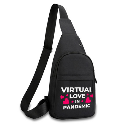 Fashion Phrase Series Prsna torba 2023. Novi ruksak preko ramena Torba na rame Putna muška dnevna ruksak Torba oko struka Unisex torbica za ključeve