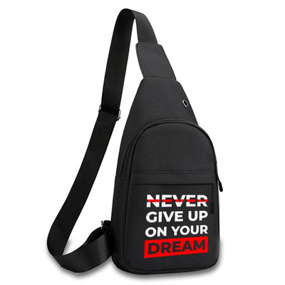 Fashion Phrase Series Prsna torba 2023. Novi ruksak preko ramena Torba na rame Putna muška dnevna ruksak Torba oko struka Unisex torbica za ključeve