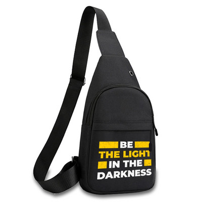 Fashion Phrase Series Prsna torba 2023. Novi ruksak preko ramena Torba na rame Putna muška dnevna ruksak Torba oko struka Unisex torbica za ključeve