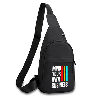 Fashion Phrase Series Prsna torba 2023. Novi ruksak preko ramena Torba na rame Putna muška dnevna ruksak Torba oko struka Unisex torbica za ključeve